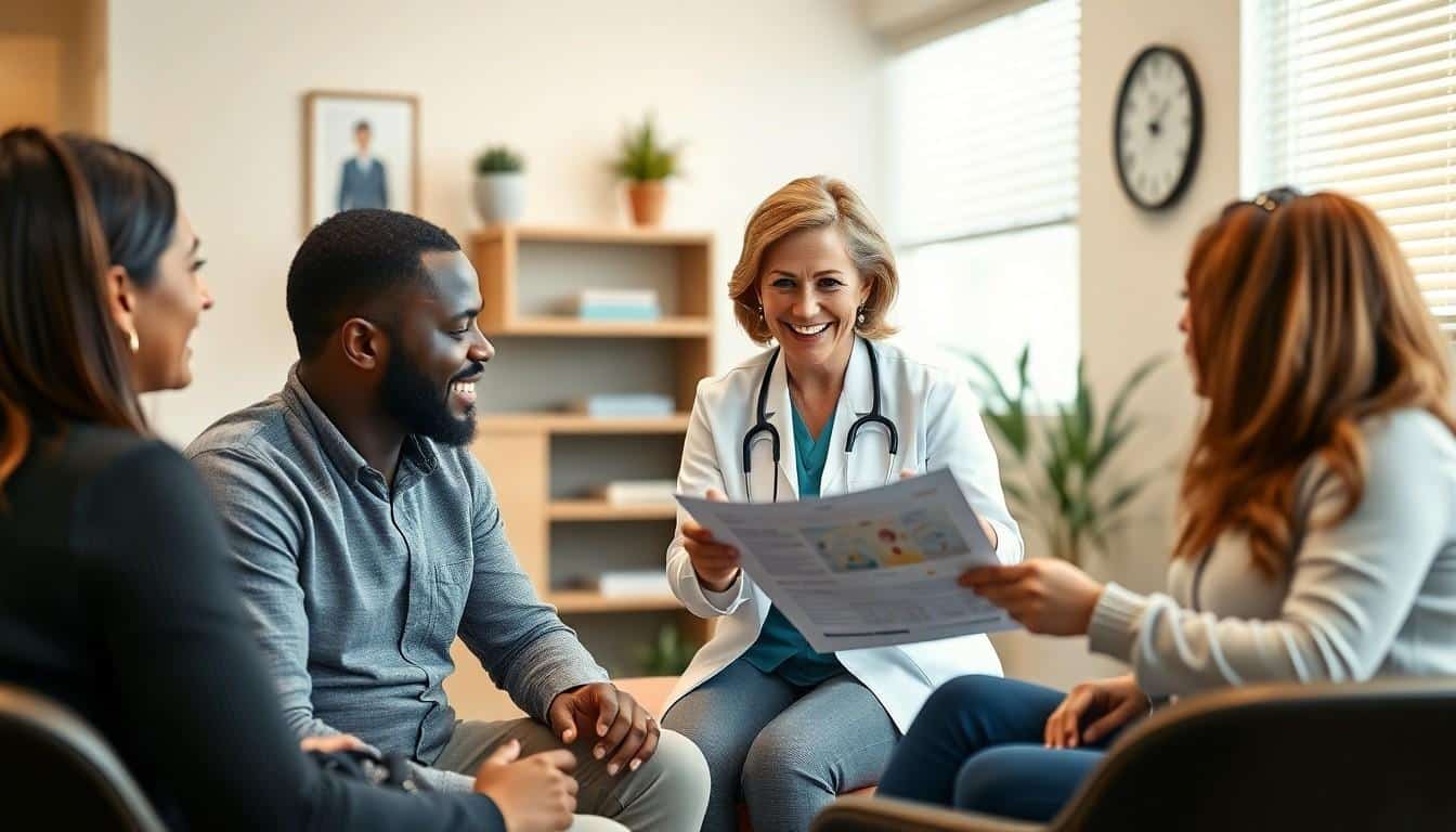 doctor surrounded by people - dpc doctor near you