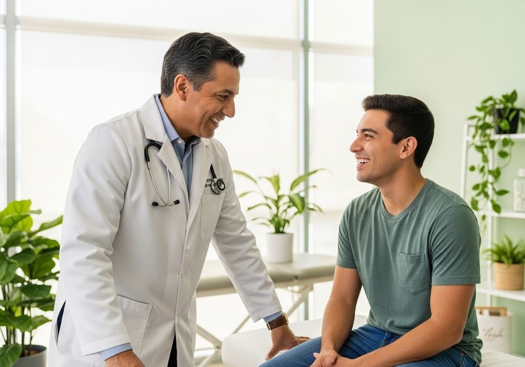 doctor and patient in clinic - unexpected benefits of direct primary care
