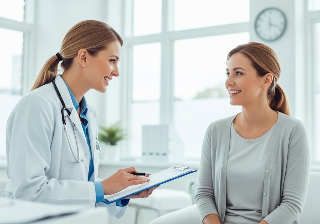 doctor and patient in clinic - Women’s Health in DPC