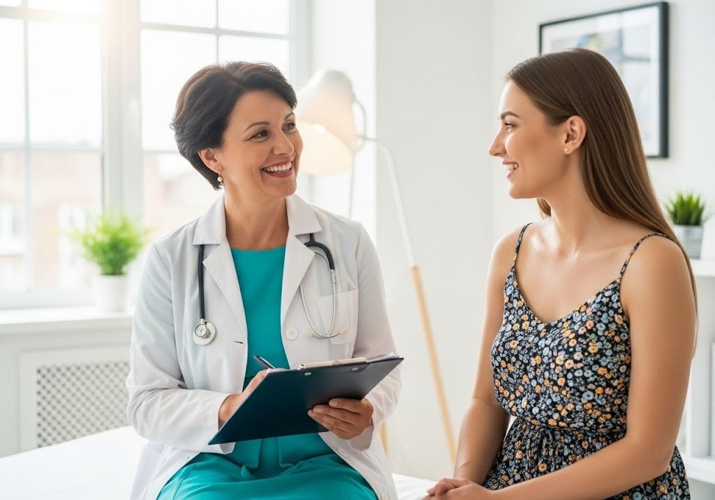 doctor and patient in clinic - Women’s Health in DPC