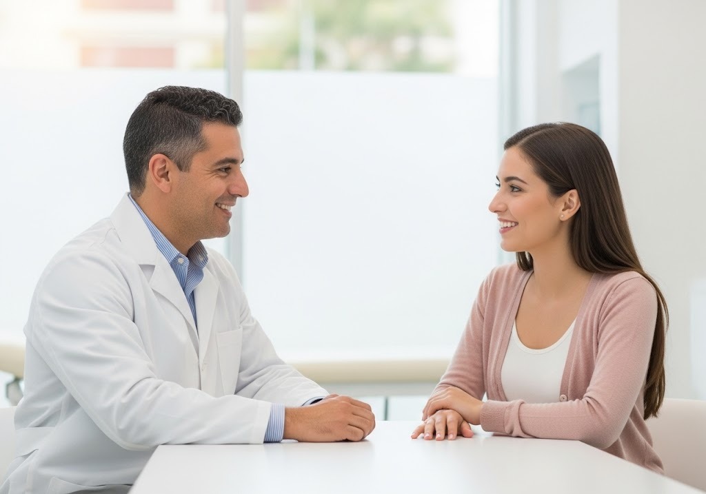 doctor and patient in clinic - advantages of switching to direct primary care