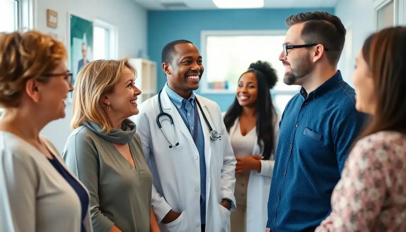 group of people in a clinic - direct primary care business plan