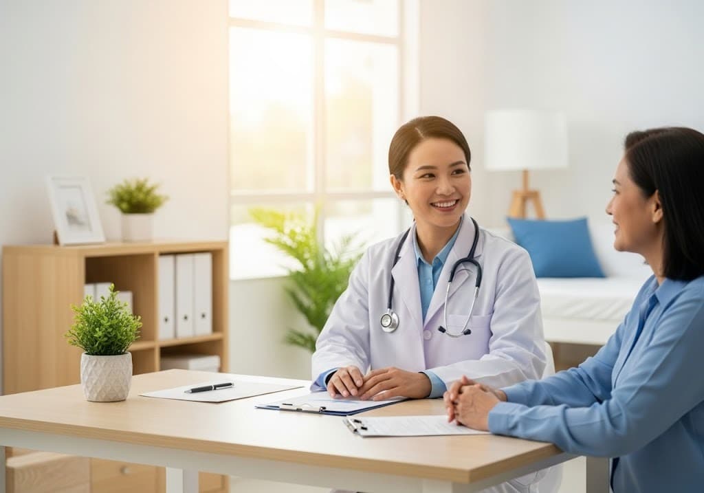 doctor and patient in clinic - is direct primary care good for rural areas