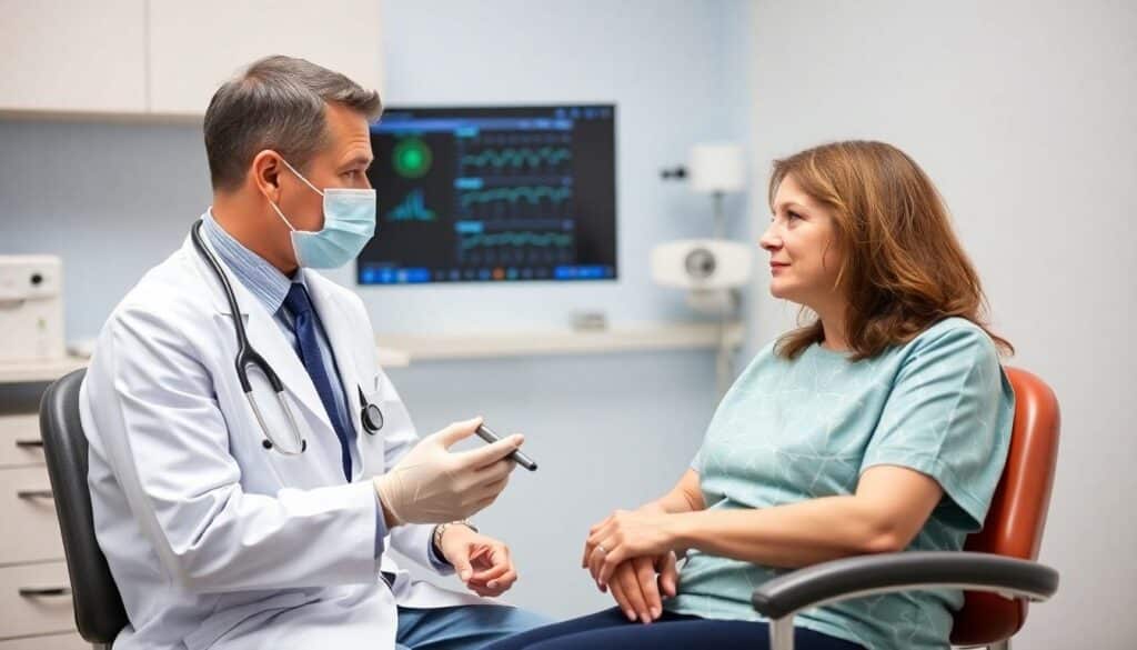 Doctor attentively listens to a patient during a consultation, representing the personalized, accessible care offered by the best direct primary care for low income.