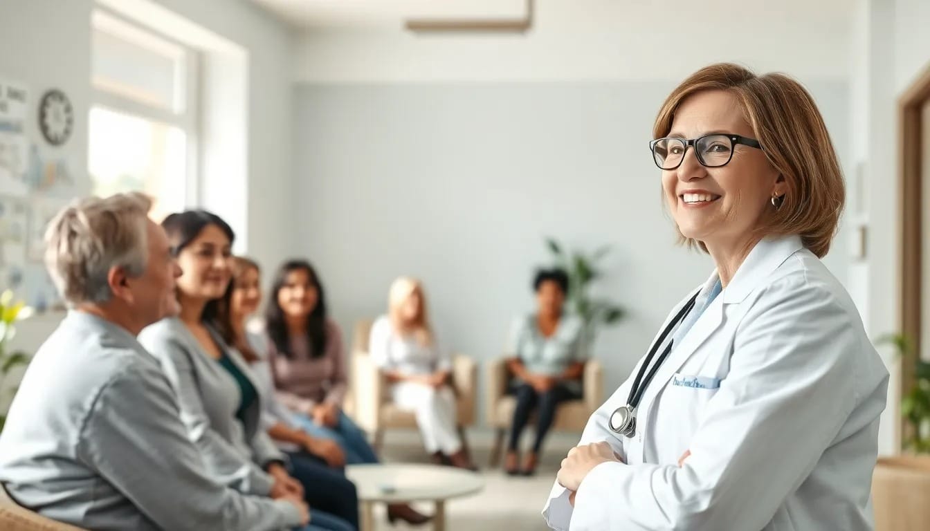 Physician in a modern clinic setting, representing the accessibility and personalized care of DPC vs PPO plans