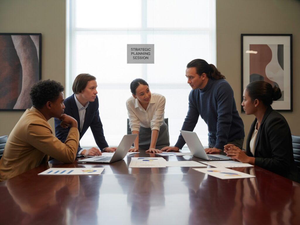 people in a meeting