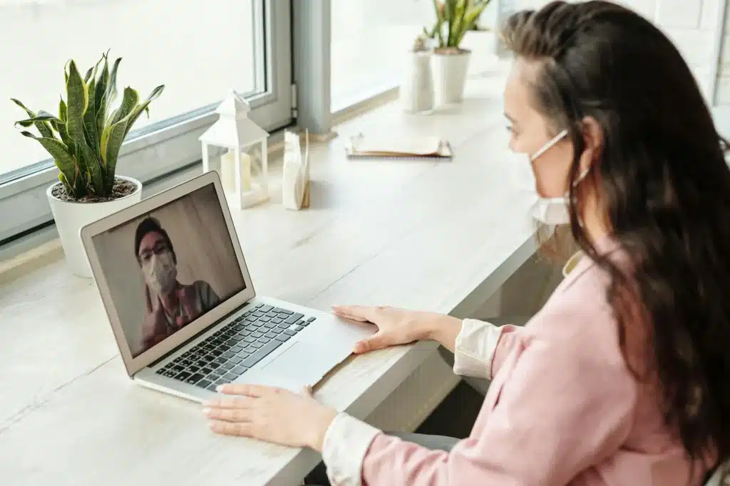 doctor and patient in telehealth