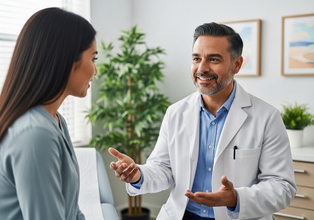 doctor and patient in clinic - Time Savings with Direct Primary Care Memberships Explained