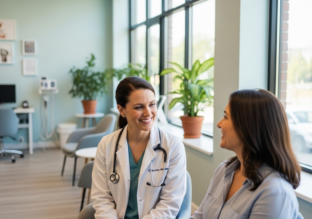 doctor and patient in clinic