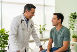 doctor and patient in clinic - unexpected benefits of direct primary care