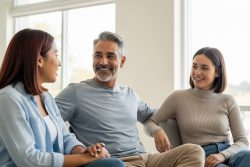 patients at a waiting room, looking relaxed - patient experiences with direct primary care