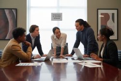 people in a meeting